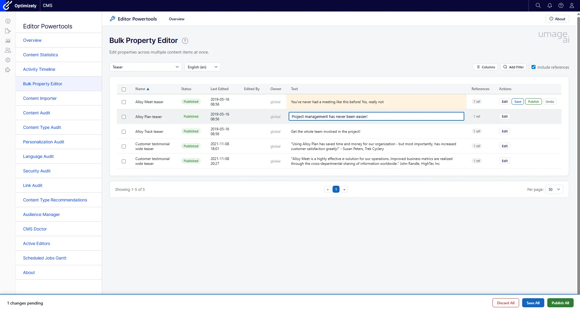 Bulk Property Editor